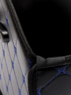 Органайзер бокс в багажник автомобиля автосумка для хранения аксессуаров сумка для инструментов 54х30х30см, черный / синий