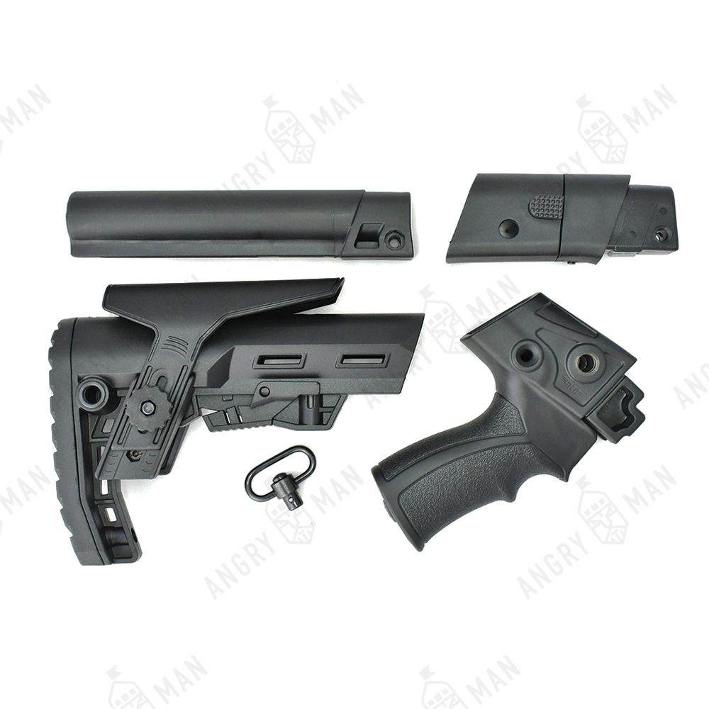 Комплект: Телескопический складной приклад на охотничью Сайгу, Alpha, K.Arma