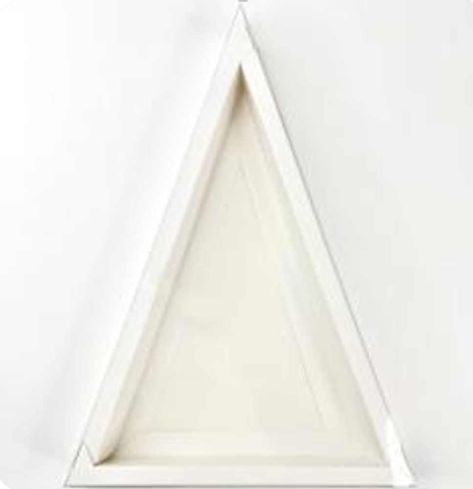 Коробка треугольная для шоколадной елки 240*160*35 БЕЛАЯ