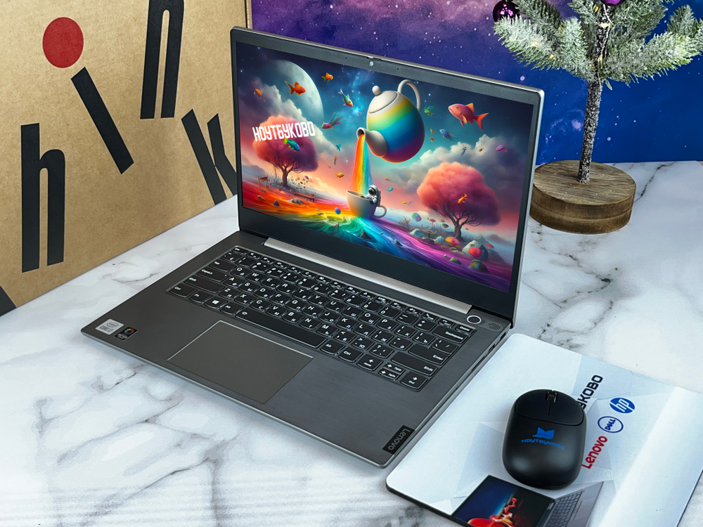 Ноутбук Intel Lenovo ThinkBook 14-IIL Core i7 1065G7, FHD IPS 14", Intel Iris Plus, Windows 10 серый русская раскладка