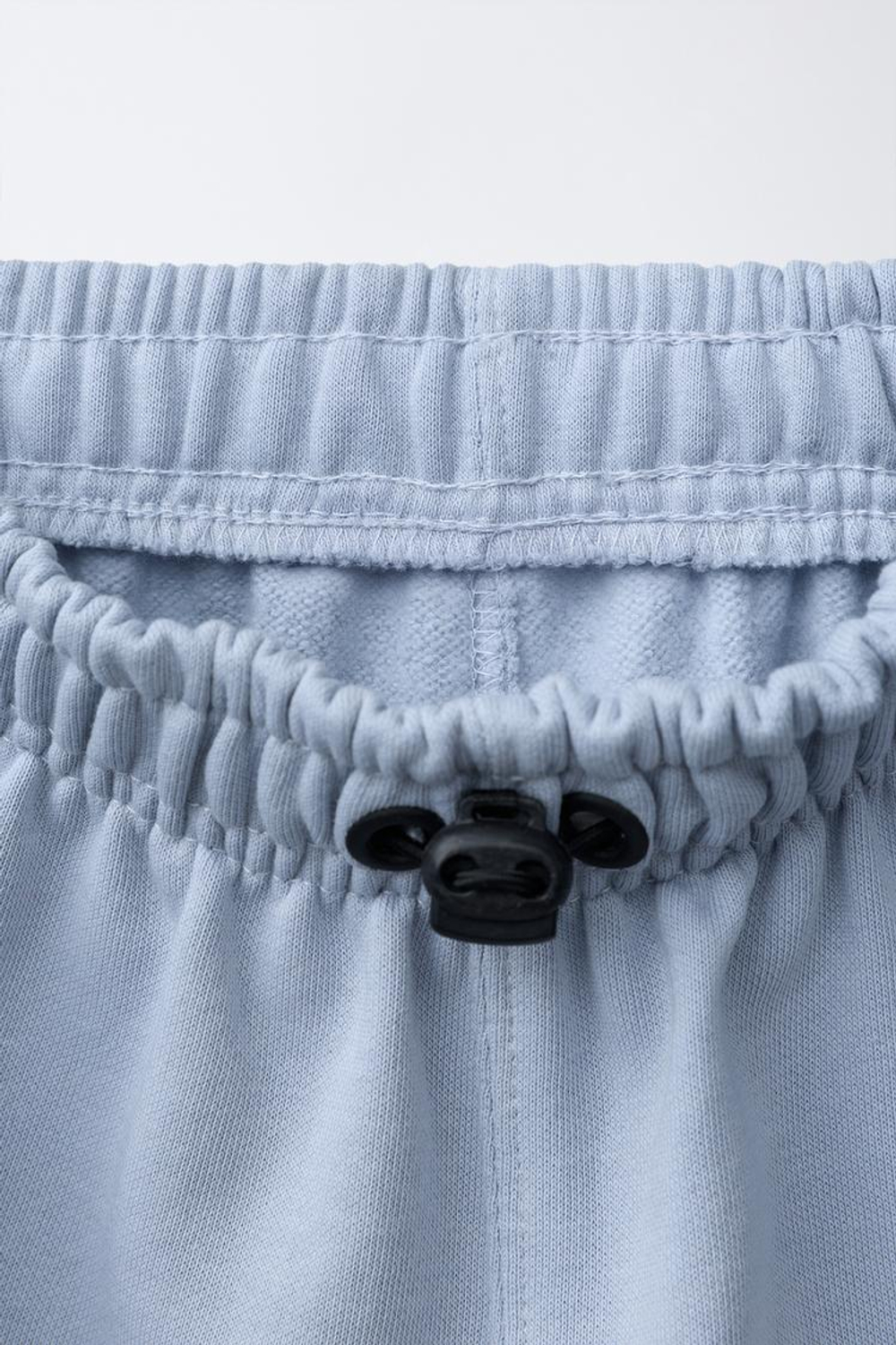 ZARA ФЛИСОВЫЕ БРЮКИ BALLOON С НАДПИСЬЮ, ГОЛУБОЙ