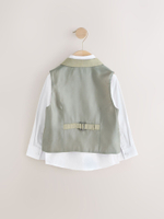 Комплект из трех предметов для мальчика Next E58-835, Зеленый, Белый