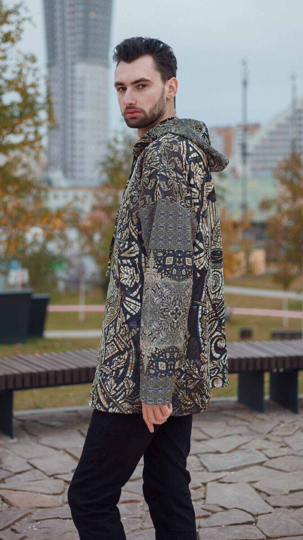 Худи "Три Империи", по мотивам мозаик на ст. метро «Комсомольская», созданным по эскизам Павла Корина