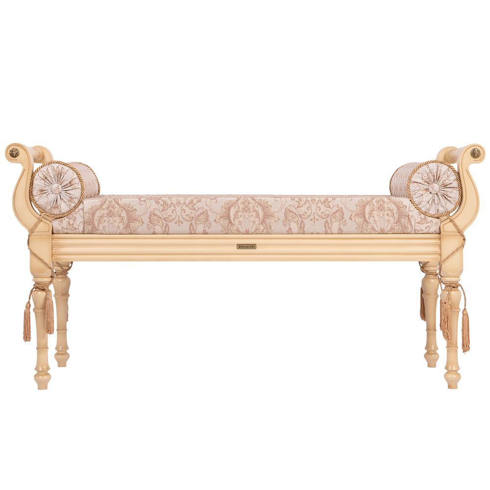 Банкетка Флоренция Айвори Каледония Даймонд Бисскоти