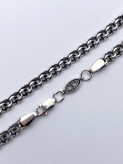 Браслет из серебра/Чернение