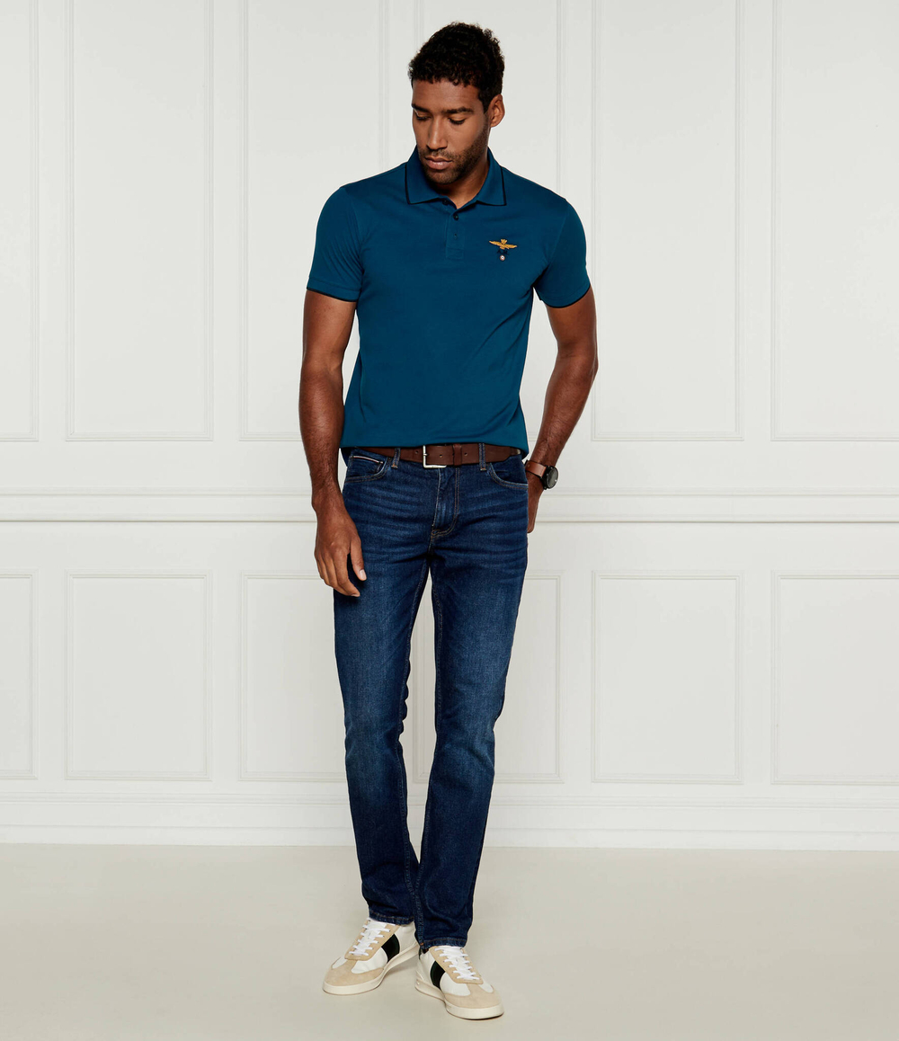 Поло Aeronautica Militare - голубой(PO1308P82)