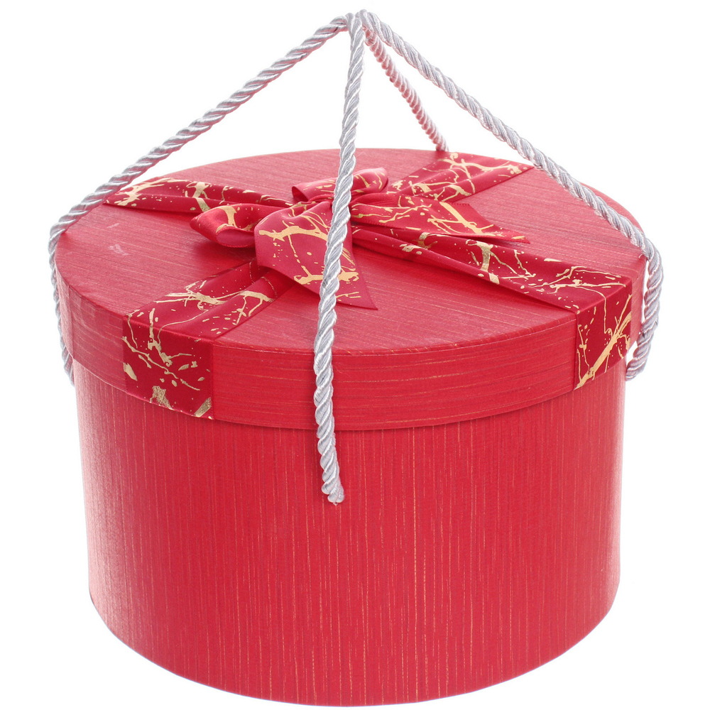 Коробка подарочная «Теплые чувства» 22*22*13,5 см, красный