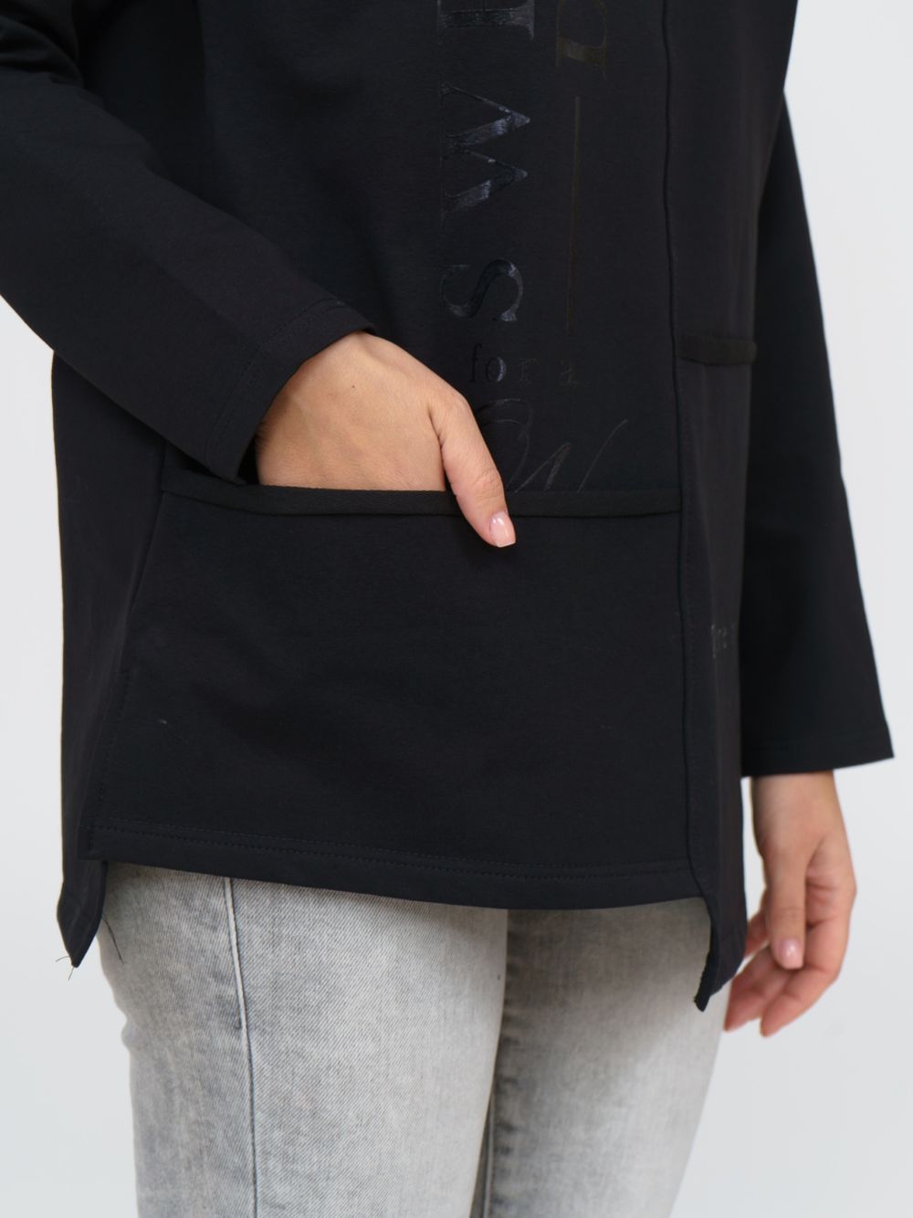 888 Туника  "Черный" SveTekst (Акция)