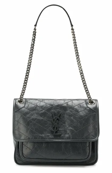 Сумка Saint Laurent Niki Medium темно-серый