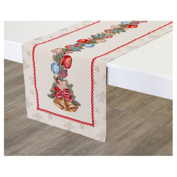 Дорожка для стола 44х140см Mix&Match Home Еловые ветки бежевая