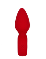 Красная анальная вибропробка Ida - 11,5 см.