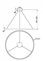 Подвесной светильник Maytoni Rim MOD058PL-L65WK
