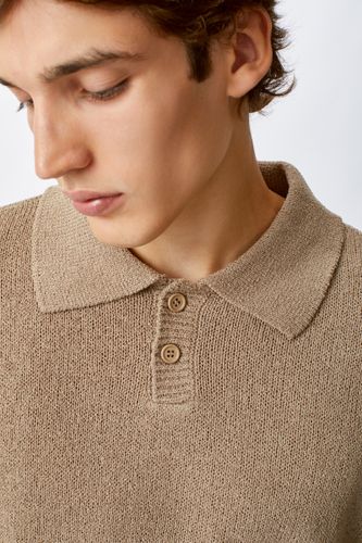 Коричневая футболка-поло The Puh Enter