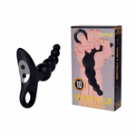 Анальный вибромассажер Erokay EK-2505 с кольцом-ограничителем, 11 см