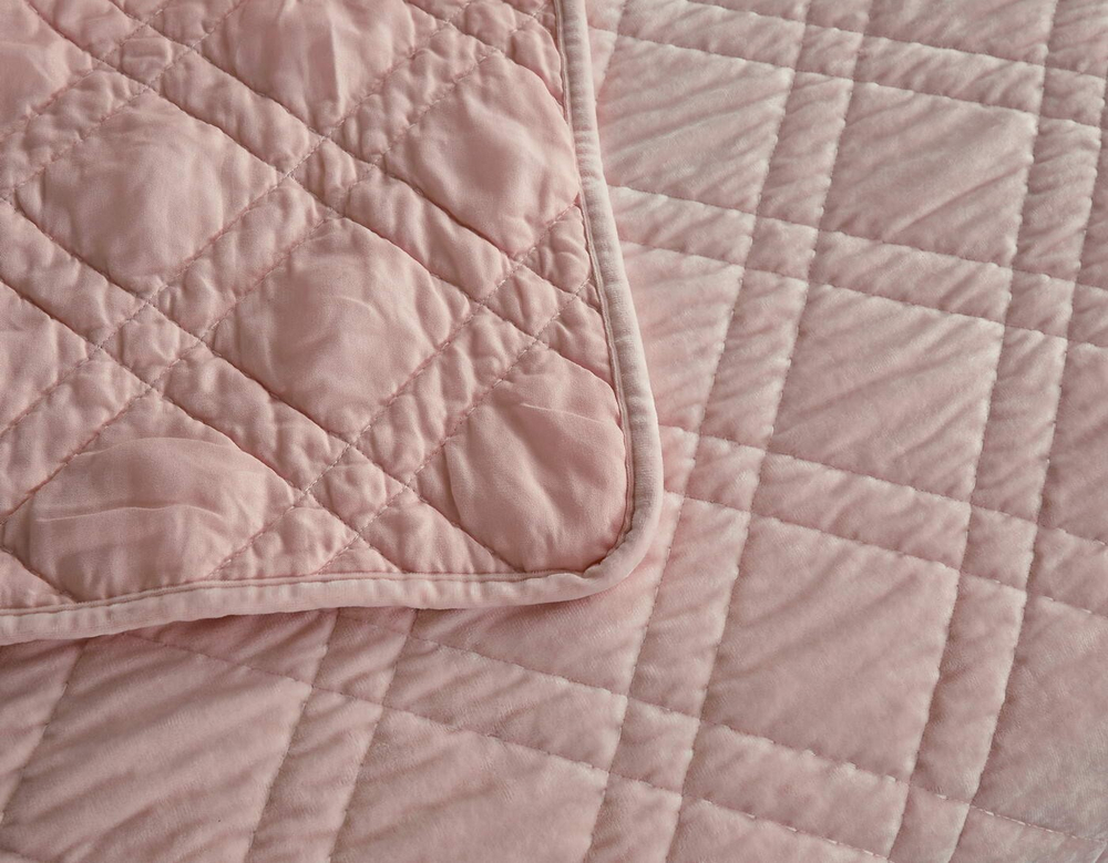 Покрывало 160х220 и наволочка 50х70 Sofi De MarkO Селена Пудра