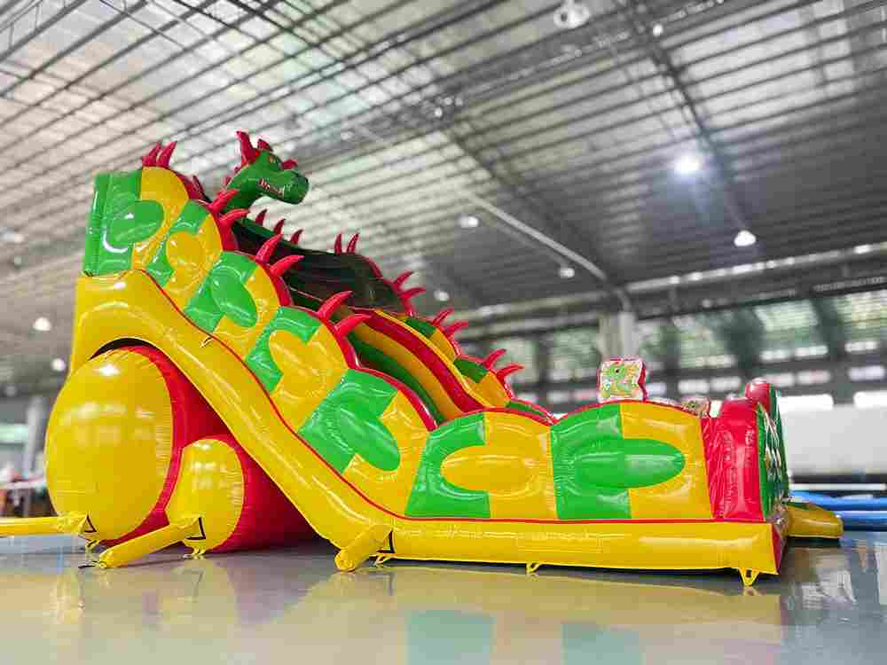 Коммерческий надувной батут-горка «Дракон 2», 11*6*8 м
