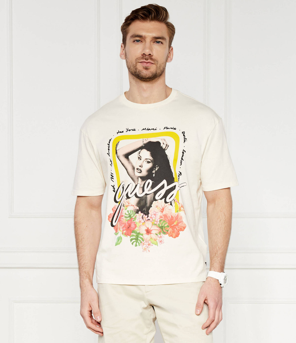 Футболка GES GIRL COLL GUESS - бежевый(M4GI12 K9RM1)