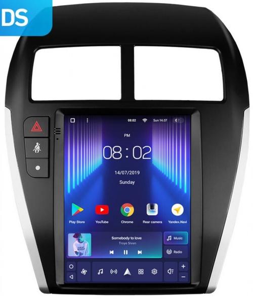Магнитола для Mitsubishi ASX, Peugeot 4008, Citroen C4 Aircross 2010-2016 - Teyes TPRO 2 монитор 9.7" QLED в стиле "Тесла" на Android 10, Быстрая, 4G SIM-слот