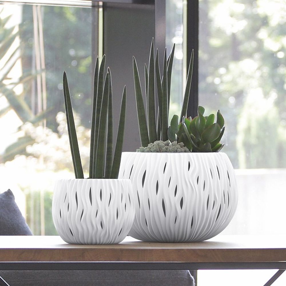 Кашпо для цветов Prosperplast Sandy Bowl 2,3л, белый