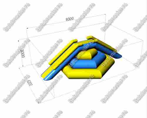 Модуль аквапарка «Веселые ярусы», 8,7×3×2,6 м