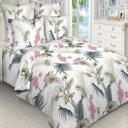 Комплект постельного белья "ВЛ. 3020", бязь, 100% хлопок, Россия.