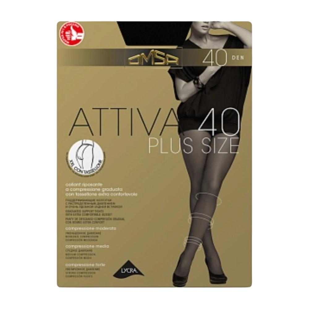 Колготки "OMSA" attiva XXL nero