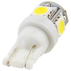 Лампочка светодиодная T10-5050-5SMD 12v белая KING T10-5050-5SMD W