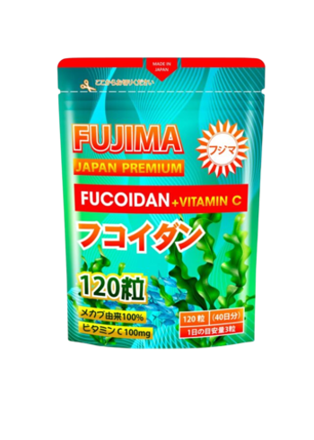 Fujima Fucoidan + Vitamin C 120 tab , Фукоидан и витамин С