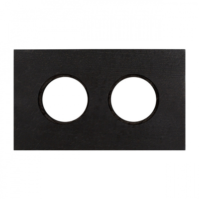 Рамка 2-х постовая, скрытый монтаж, Шедель Форест, дерево, цвет Угольно-черный BF7-620-119