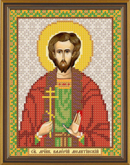 Ткань с рисунком  "Нова Слобода" №1 для вышивания бисером, 13 см х 17 см