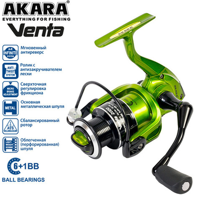 Катушка рыболовная Akara Venta 5+1bb