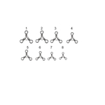Вертлюг "Волжанка" Barrel 3-Wey Swivel 302 # 6 тест 15кг (10 шт/уп) по 5 упаковок