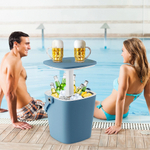 Стол пластиковый мини-бар Tagliamento Pop Up Cool Bar, синий, белый