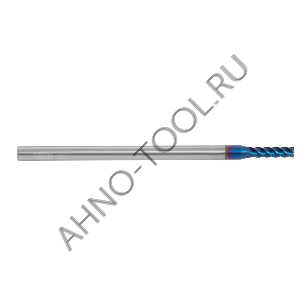 Фреза твердосплавная   4мм (L=75, l=15, хв=4) Z4 45° по закаленной стали BRHM-4EL-D4.0 HRC65 AHNO