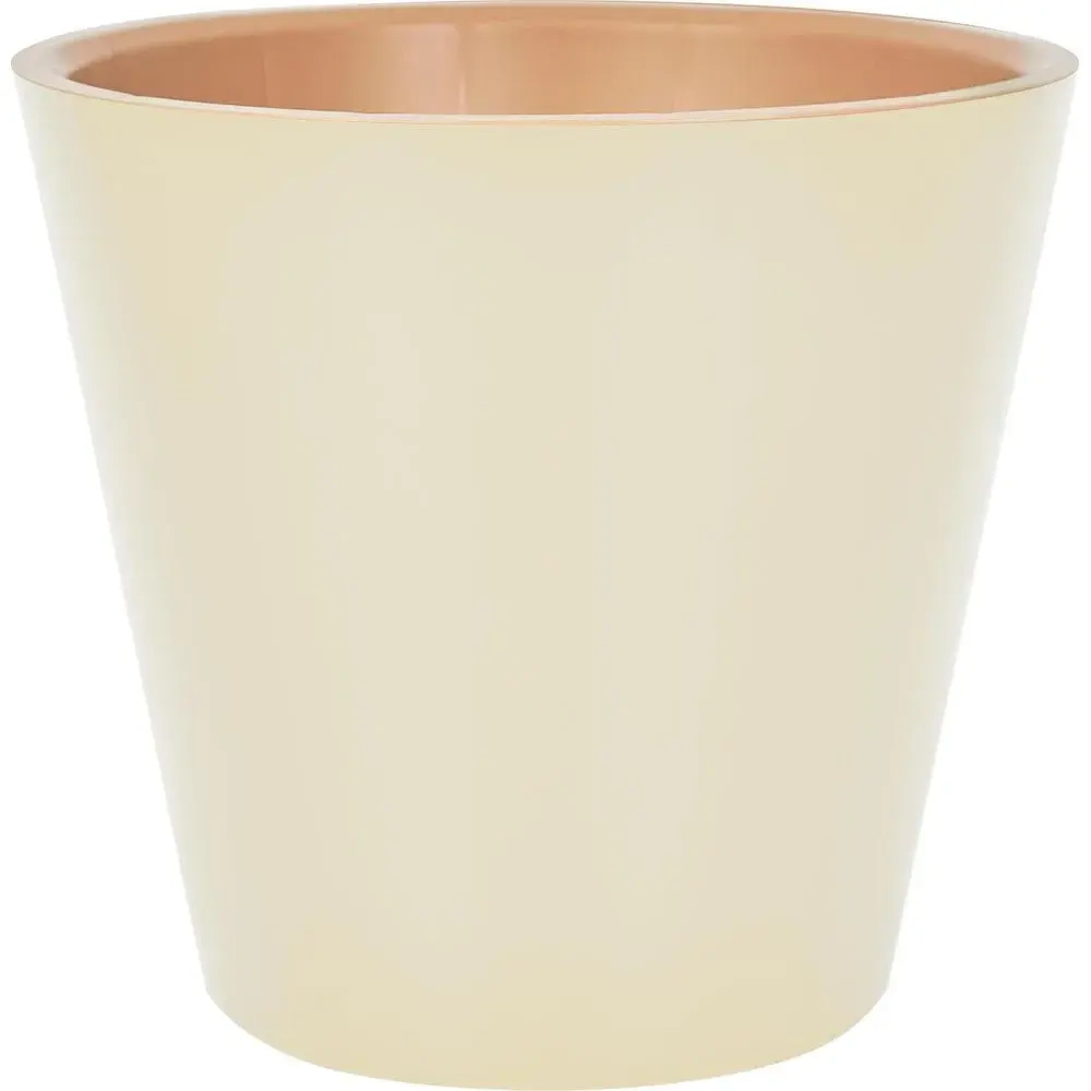 Горшок для цветов InGreen London D280мм, 10,5л c дренажной вставкой, Сливочный