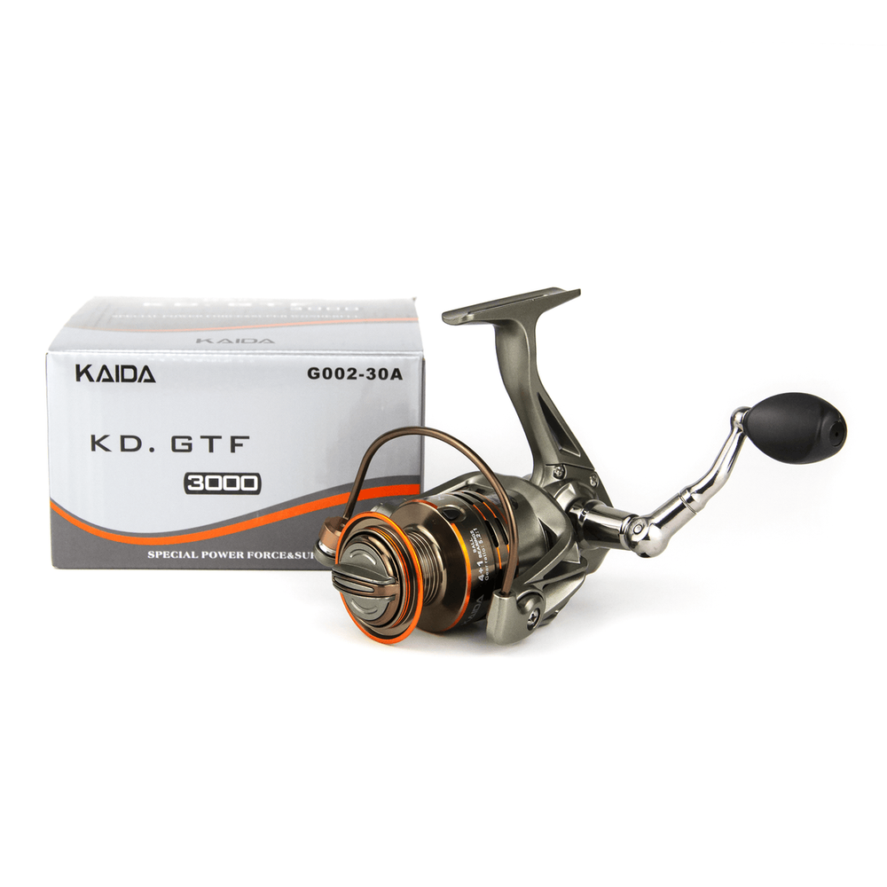 Катушка безынерционная Kaida KD.GTF G002-30A (3000, 4+1BB, мет. шпуля)