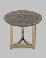 Журнальный столик Кассия 60*60 см темная керамика