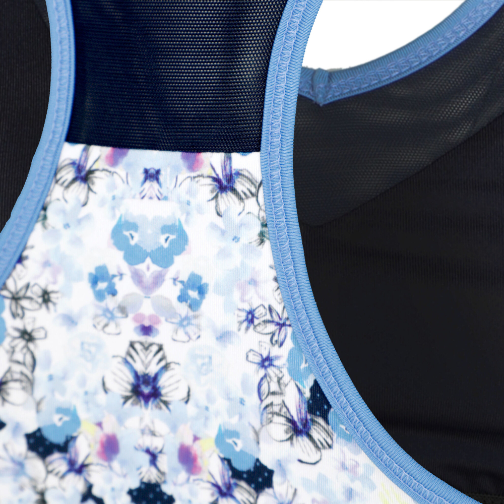 Женская теннисная майка Lucky in Love Forget Me Not With Bra Tank Top Women - Dark Blue, White