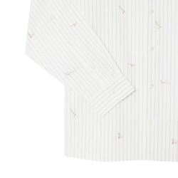 Мужское теннисное поло Lacoste Relaxed Fit Embroidered Cotton - white