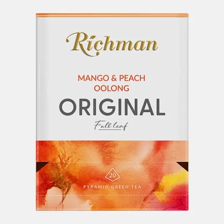 Чай зелёный Richman Mango&Peach Oolong манго персик 20пир