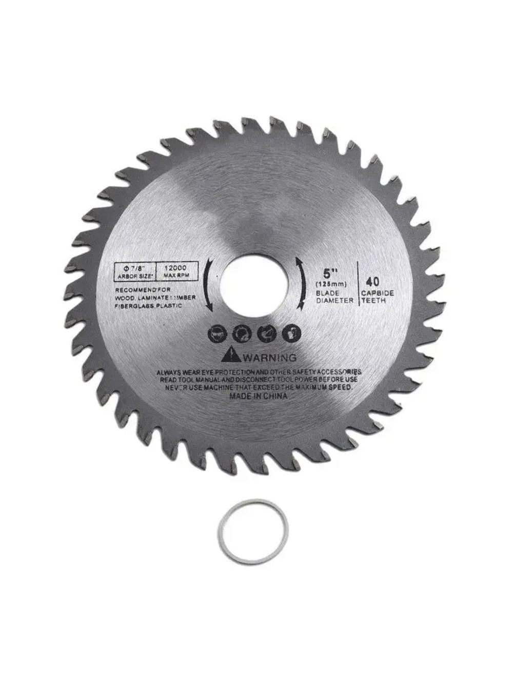 Диск пильный 125 x 3; 40 зуб.