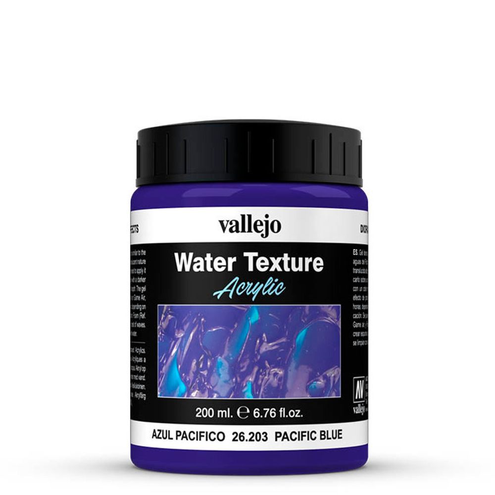 Средство для оформления подставок Vallejo серии Texture Pacific Blue (200мл)