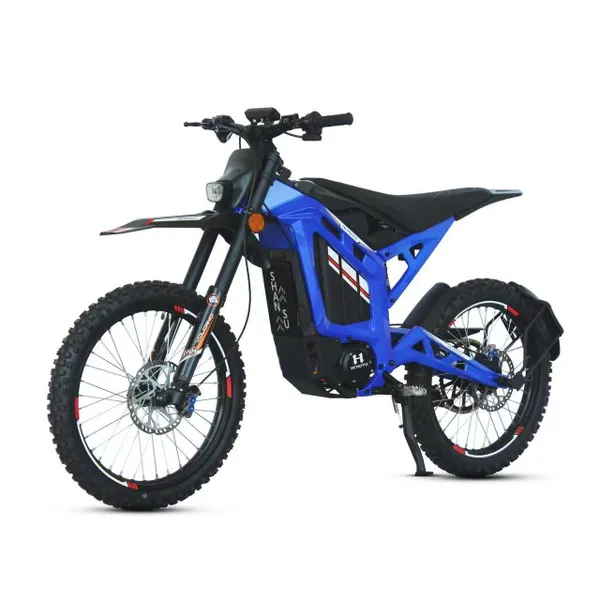 Электропитбайк IKINGI AURUS S8 (72V/40Ah) 8000w - Синий фото №1