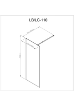 Душевая перегородка AvaCan LB 110 MT