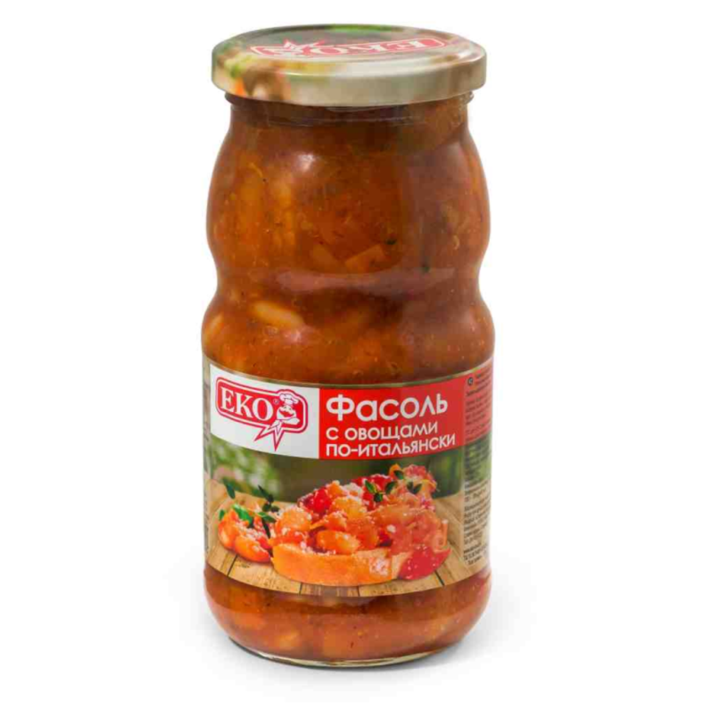 Фасоль с овощами по-итальянски Еко 510г