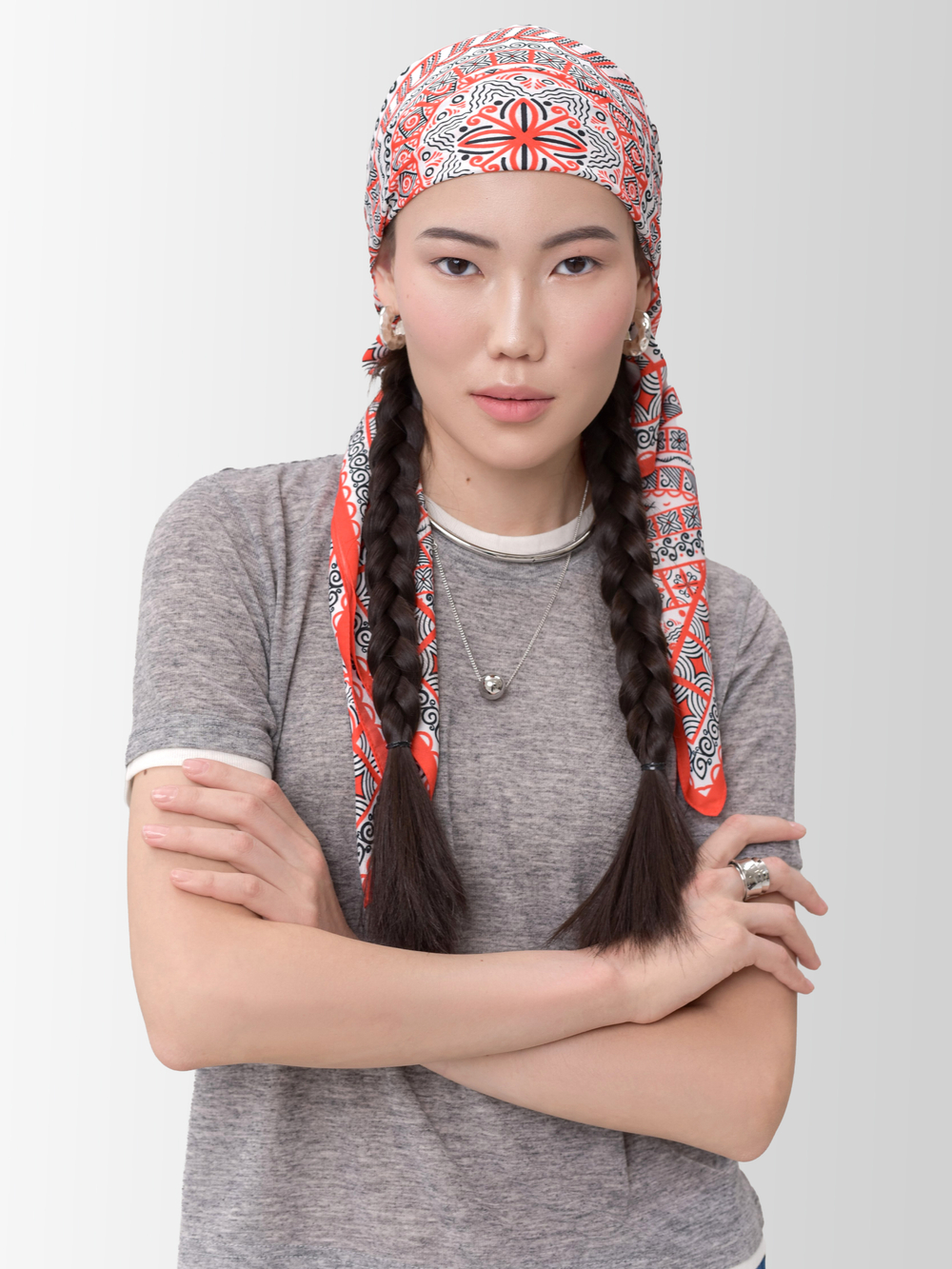 Платок «Мезенская роспись»