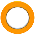 Лента малярная 9 мм 50 м для гладких поверхностей на рисовой бумаге золотистая Master Color