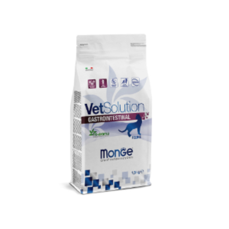 Диетический корм Monge VetSolution Cat Gastrointestinal гастро интестинал для кошек при заболеваниях ЖКТ 1,5 кг