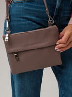 Сумка кросс-боди Deboro 3017 розово-серый