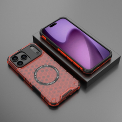 Прозрачный чехол Honeycomb Magnetic Case для iPhone 17 Pro Max